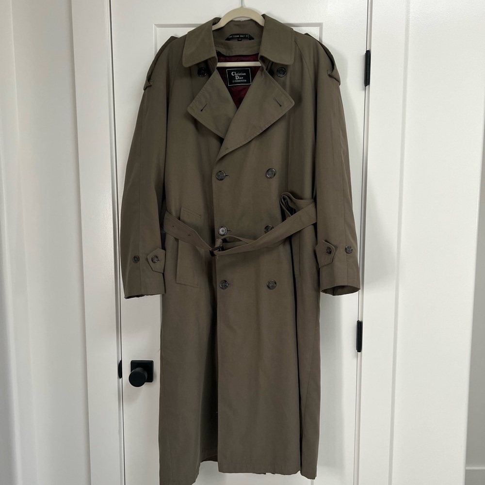 Christian Dior Le Connausseur Trench Coat Size 38R - Amazing Condition